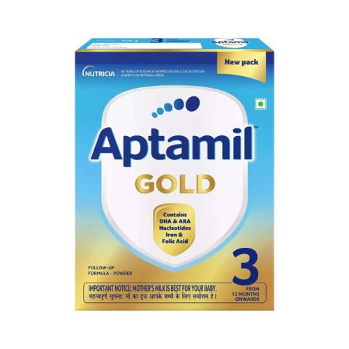 Aptamil Gold Stage 3 Follow up Infant Formula Powder After 12 months 400 gm Bag In Box (Packaging May vary)