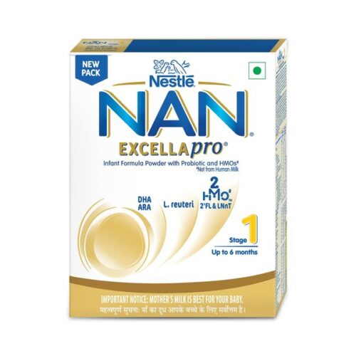 Nestle NAN EXCELLAPRO 1 Infant Formula Powder with Probiotic & HMOs – Stage 1 400g Tin Pack with SMARTLID