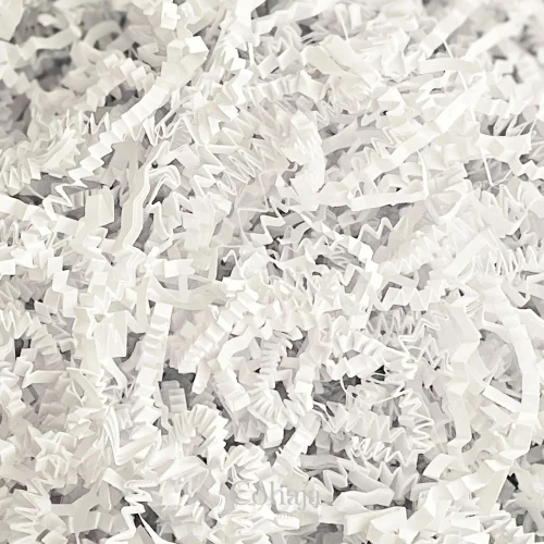 White Shredded Paper Scrap